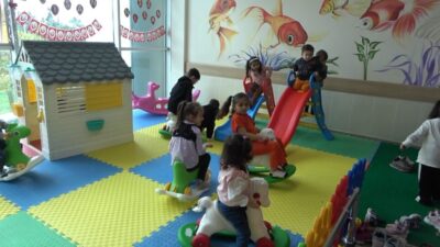 Samsun’un Bafra ilçesindeki Devlet Hastanesi, çocuk hastalar için anlamlı bir