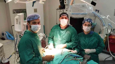 Bayburt Devlet Hastanesi'nde ilk kez C1-2 posterior stabilizasyon başarılı bir