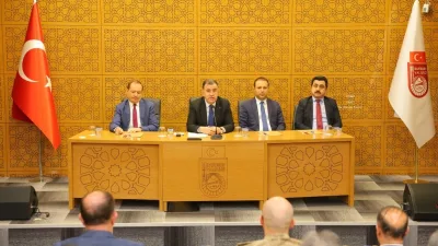 Bayburt Valisi Mustafa Eldivan başkanlığında gerçekleştirilen İl İdare Şube Başkanları