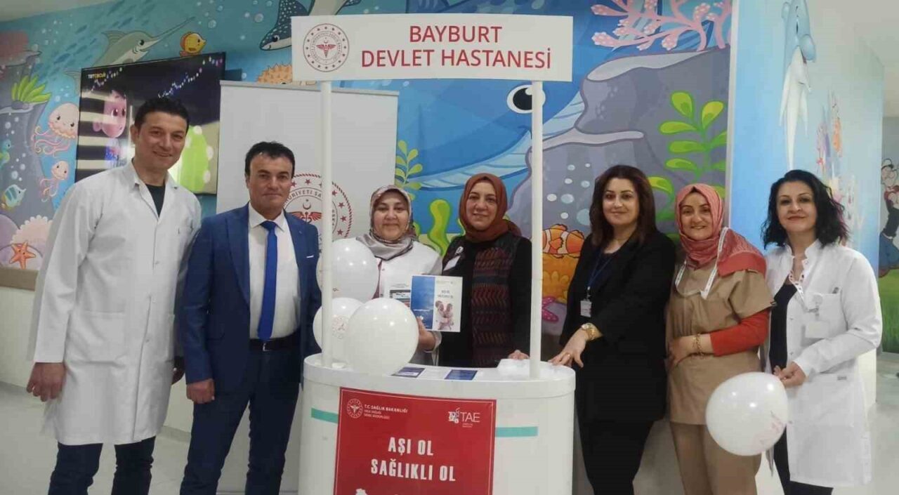 24-30 Nisan Dünya Aşı Haftası kapsamında Bayburt Devlet Hastanesi çocuk