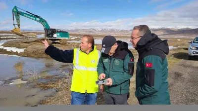 Bayburt’ta meydana gelen sel ve su taşkınlarına müdahale için DSİ