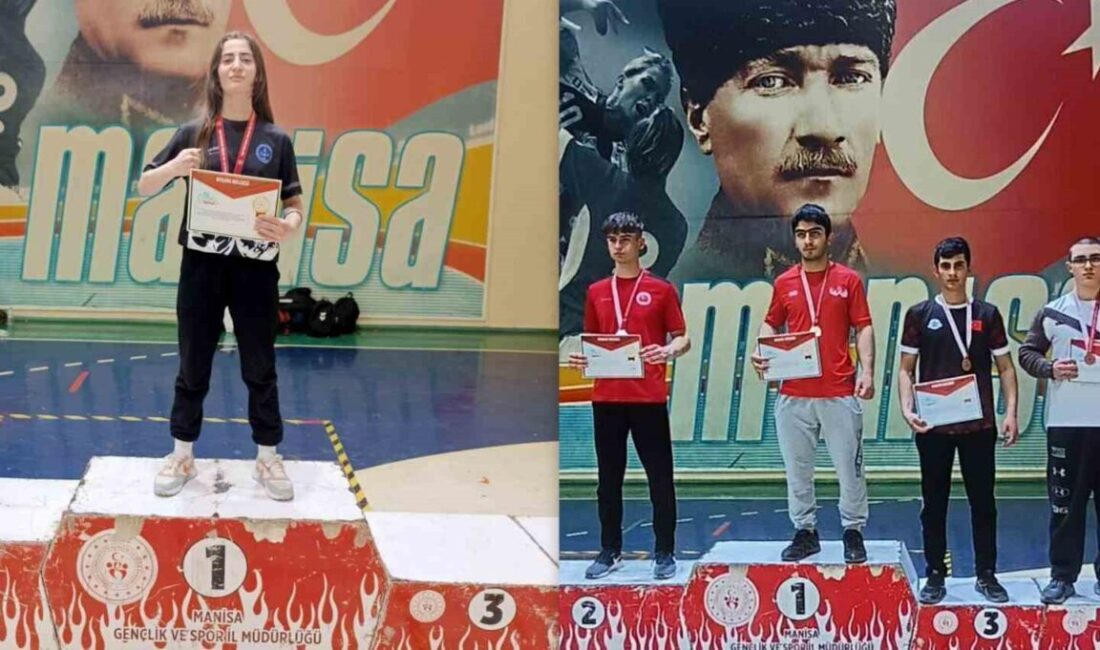 Bilek güreşinde Bayburtlu iki öğrenci Türkiye üçüncüsü oldu. 2024-2025 eğitim