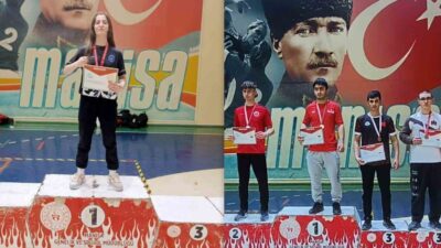 Bilek güreşinde Bayburtlu iki öğrenci Türkiye üçüncüsü oldu. 2024-2025 eğitim