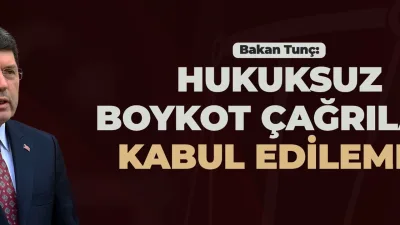 Adalet Bakanı Yılmaz Tunç, Cumhuriyet Halk Partisi’nin boykot çağrısına yönelik