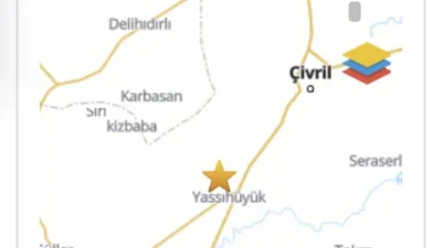 Denizli’de merkez üssü Çivril ilçesi olan 3.9 şiddetindeki orta büyüklükte