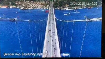 İstanbul’da meydana gelen 6,2’lik deprem anı 15 Temmuz Şehitler Köprüsü’nün