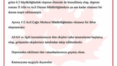 Marmara Denizi açıklarında yaşanan deprem Bursa’da da hissedildi. Deprem sonrası