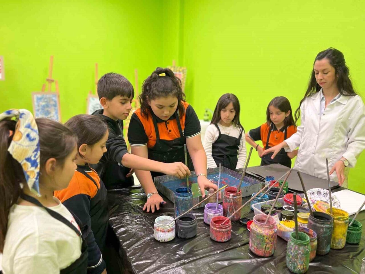 Erzincan Gençlik ve Spor İl Müdürlüğü İliç Gençlik Merkezi’nde Ebru