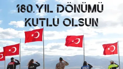 Erzincan'da görev yapan polisler, Türk Polis Teşkilatı'nın 180. kuruluş yılı