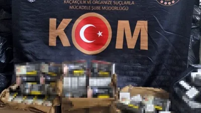 Erzincan’da Kaçakçılık ve Organize Suçlarla Mücadele Şube Müdürlüğü ekiplerince yapılan