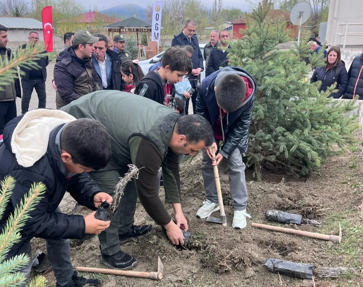 Erzincan Orman İşletme Müdürlüğü ekipleri, Üzümlü ilçesine bağlı Altınbaşak Beldesinde