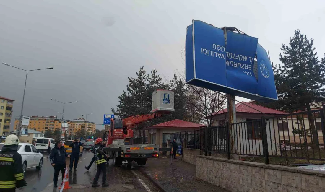 Erzurum ve çevresinde kuvvetli rüzgâr ve yer yer fırtına uyarısı