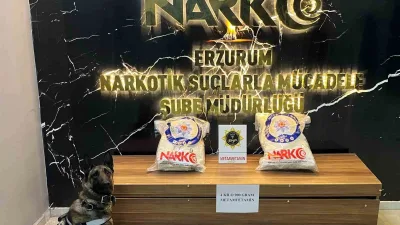Erzurum Emniyet Müdürlüğü Narkotik Suçlarla Mücadele Şube Müdürlüğü ekiplerince yapılan