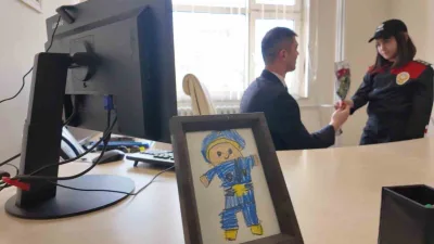 Türk Polis Teşkilatı’nın 180’inci kuruluş yıl dönümü dolayısıyla polis çocukları,