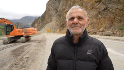 Gümüşhane-Giresun karayolunda geçtiğimiz hafta Kürtün ilçesinde meydana gelen heyelandan önce