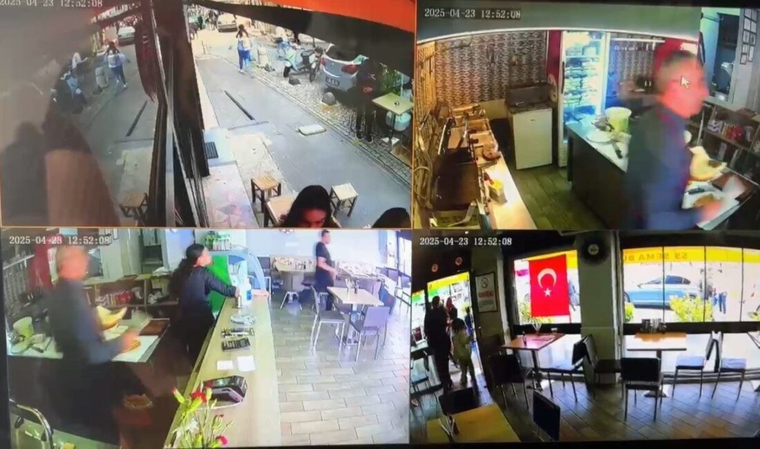 Tekirdağ’ın Süleymanpaşa ilçesinde hissedilen depremin ardından kafe ve restoranlarda yaşanan