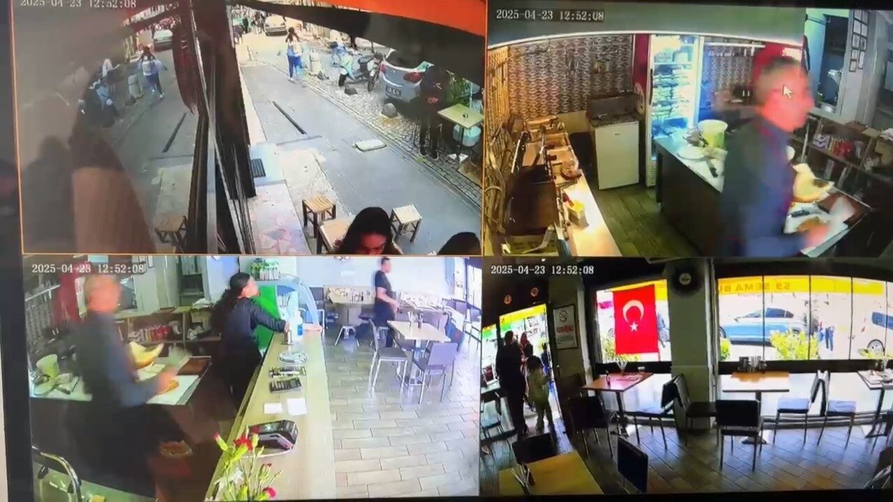 Tekirdağ’ın Süleymanpaşa ilçesinde hissedilen depremin ardından kafe ve restoranlarda yaşanan