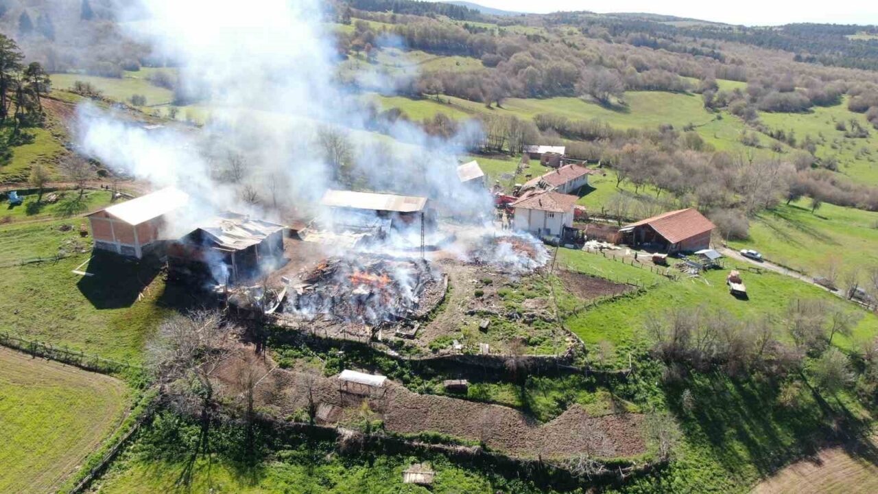 Kastamonu’da elektrik panosunun patlaması sonucu çıkan yangında 3 ev ve
