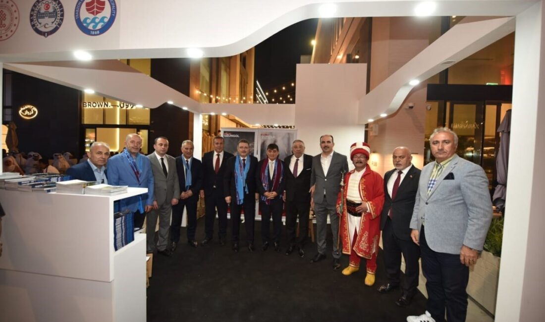 Katar’ın başkenti Doha’da düzenlenen Trabzon Tanıtım Günleri’nin açılış töreninde konuşan