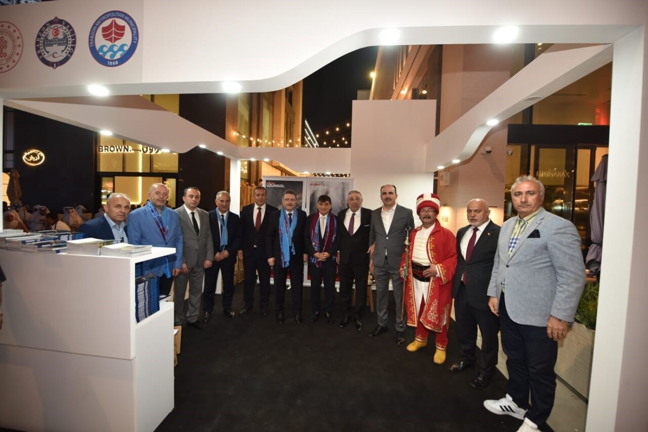 Katar’ın başkenti Doha’da düzenlenen Trabzon Tanıtım Günleri’nin açılış töreninde konuşan