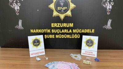 Erzurum Emniyet müdürlüğü Narkotik Suçlarla Mücadele Şube Müdürlüğü ekiplerince sokak