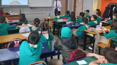 Okulumda Sağlıklı Besleniyorum programı kapsamında Demirkent TOKİ İlkokulu öğrencilerine sağlıklı