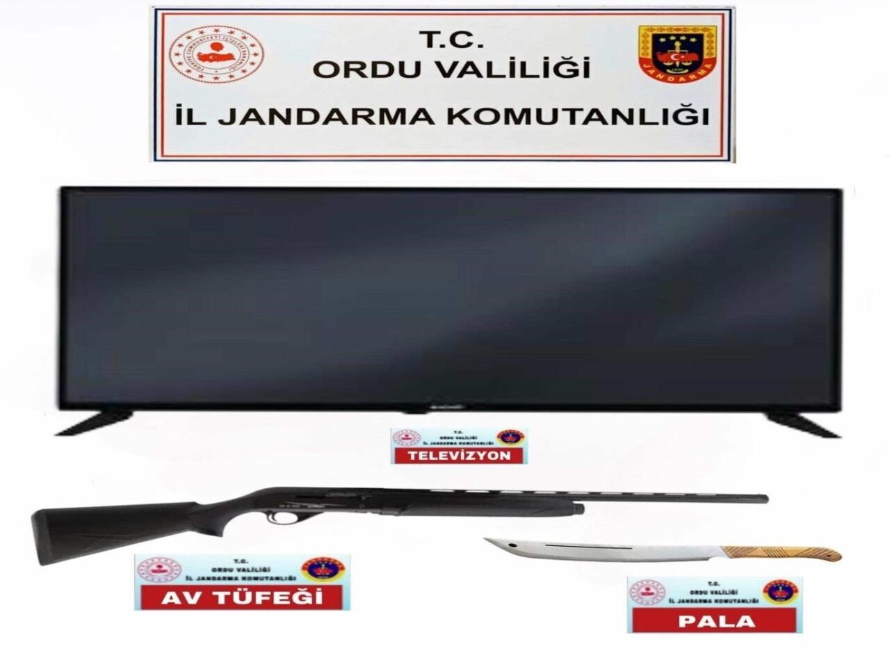 Ordu’da bir evde gerçekleşen hırsızlık olayına yönelik jandarma ekipleri tarafından
