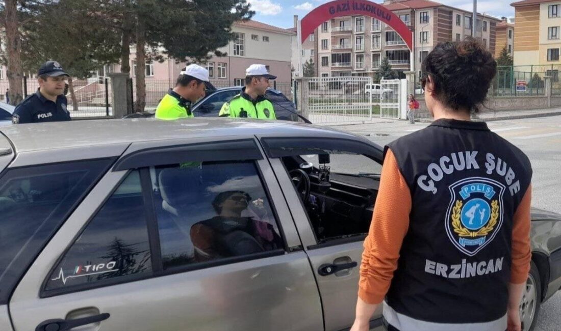 Erzincan İl Emniyet Müdürlüğü Çocuk Şube Müdürlüğü koordinesinde güvenli bir