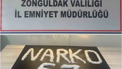 Zonguldak'ta durdurulan araçta 750 gram metamfetamin ele geçirildi. S.Ü. ve