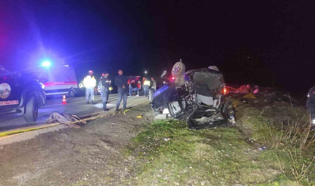 Rize’de kontrolden çıkan otomobilin takla attığı kazada 3 kişi hayatını