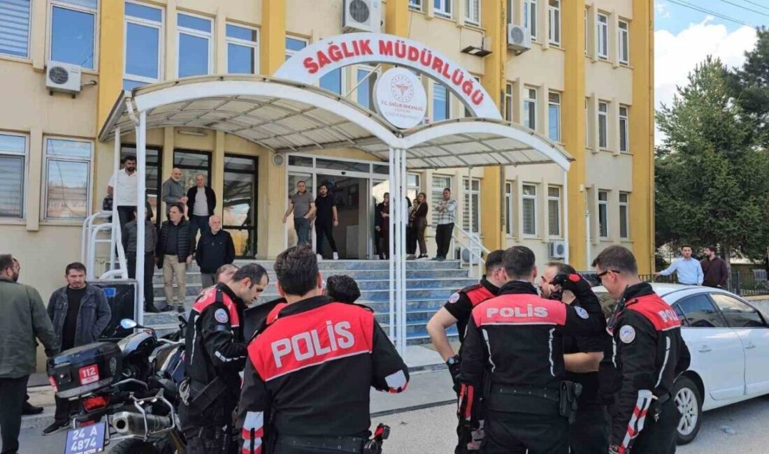 Erzincan İl Sağlık Müdürlüğü içerisinde kadını tabancayla rehin alan şahıs