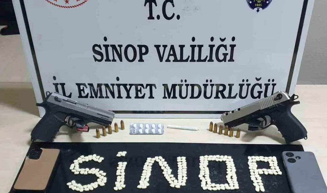 Sinop’ta polis ekiplerince düzenlenen operasyonda uyuşturucu madde ele geçirildi. Sinop