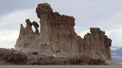 Erzurum'un Oltu ilçesinde yer alan Süslünün Kaşı Kayalıkları, eşsiz doğal