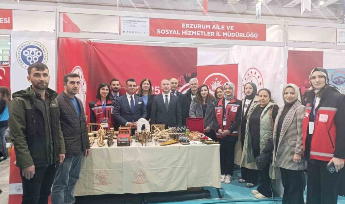KUDAKAF’25 Kuzeydoğu Anadolu Kariyer Fuarı’na Aile ve Sosyal Hizmetler İl