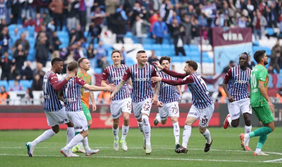 Trendyol Süper Lig’in 33. haftasında Trabzonspor ile Alanyaspor karşılaşıyor. Müsabakanın