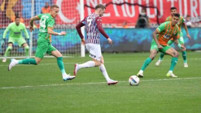 Trendyol Süper Lig’in 33. haftasında Trabzonspor, sahasında karşılaştığı Corendon Alanyaspor’u