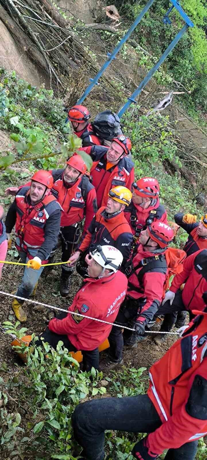 Rize’de ağaç kesimi sırasında bir kişi, üzerine ağaç devrilmesi sonucu