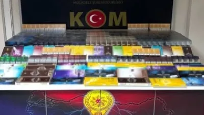 Erzincan’da yolcu otobüsünde 185 karton 1850 paket kaçak sigara ele