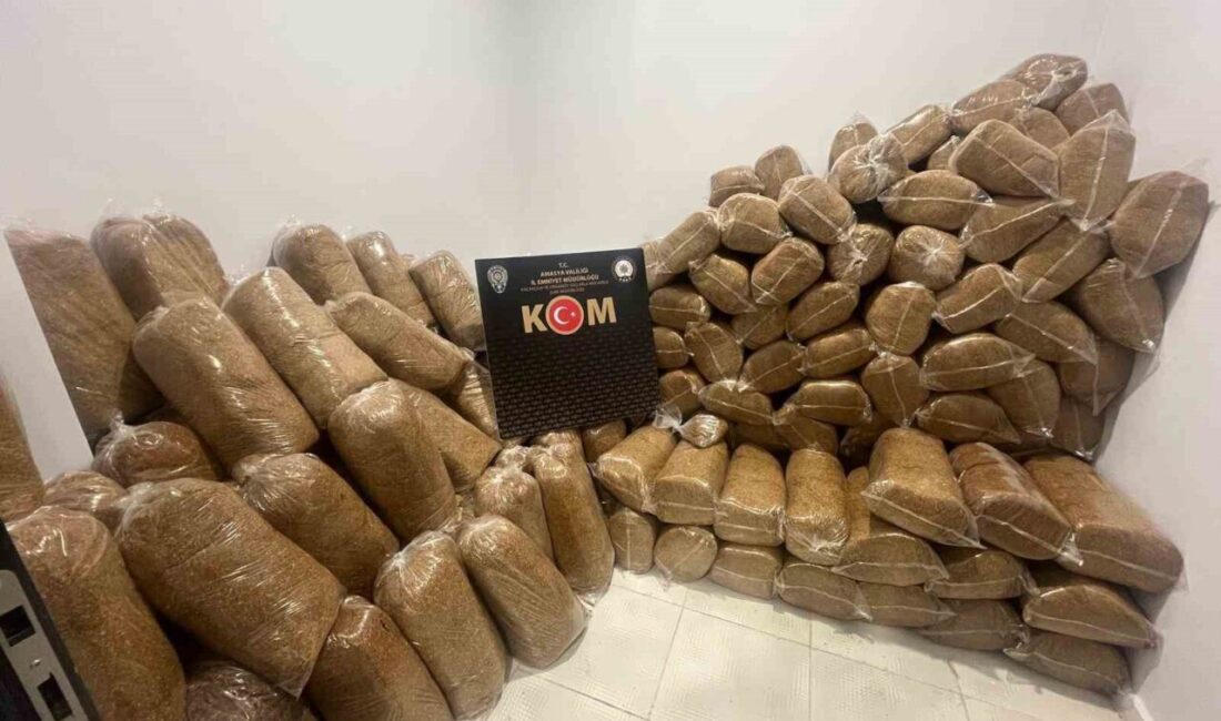 Amasya’da polisin düzenlediği operasyonda piyasa değeri 1.5 milyon TL olan