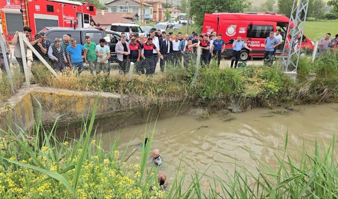Amasya’nın Suluova ilçesinde 11 yaşındaki bir çocuğun sulama kanalına düştüğü