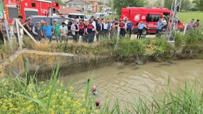 Amasya’nın Suluova ilçesinde 11 yaşındaki bir çocuğun sulama kanalına düştüğü