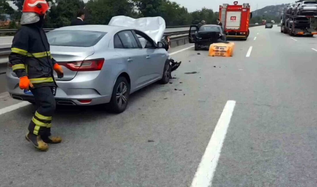 Anadolu Otoyolu Sakarya geçişinde tırdan yola düştüğü iddia edilen köpük,