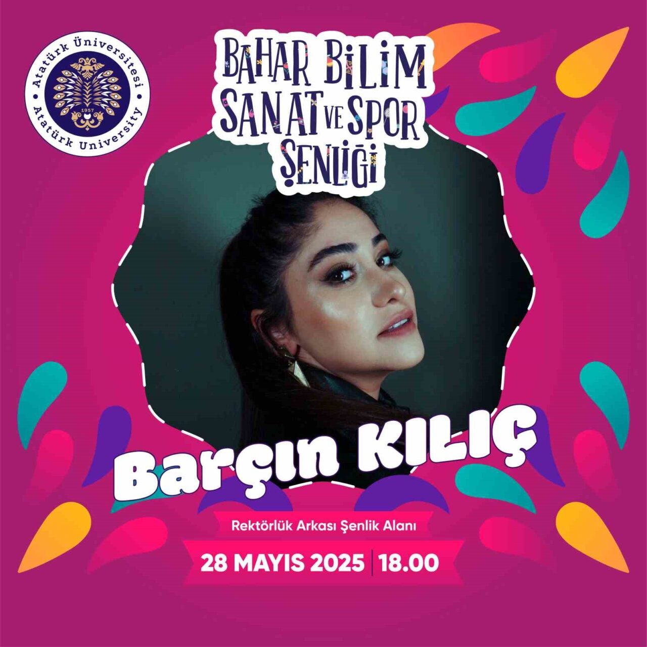 Atatürk Üniversitesi, 2025 yılı Bahar Şenliği ile öğrencilerine unutulmaz üç