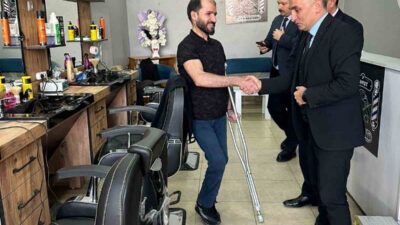 Türkiye İş Kurumu Erzurum İl Müdürü Abdulkadir Mutlu ve beraberindeki