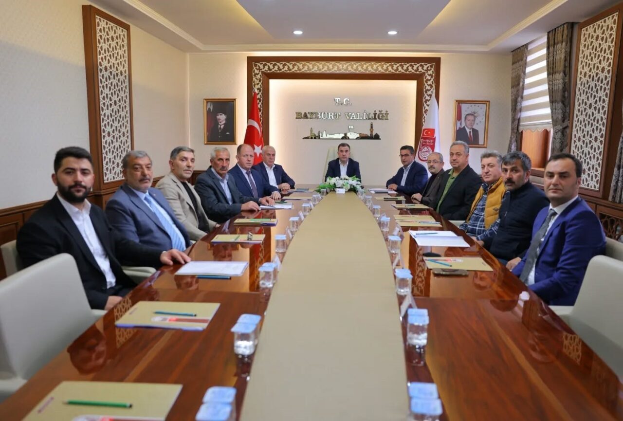 Bayburt Valisi Mustafa Eldivan başkanlığında, Organize Sanayi Bölgesi(OSB) Müteşebbis Heyeti