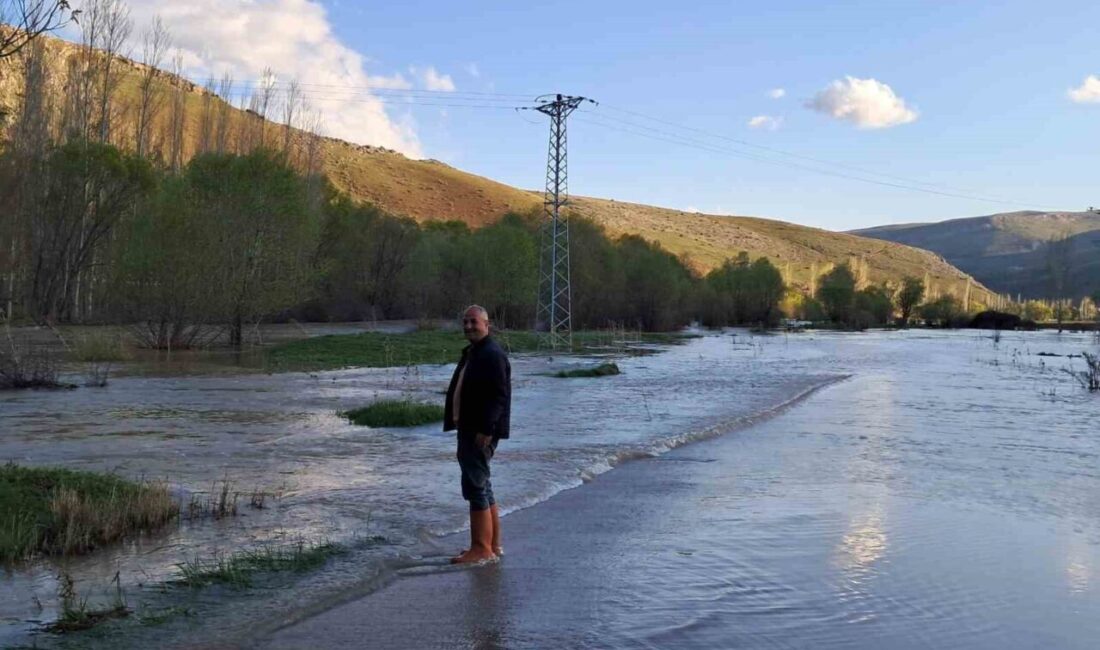 Bayburt’ta etkili olan sağanak yağış nedeniyle Çatıksu köyünde de su