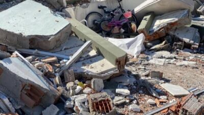 Kahramanmaraş merkezli meydana gelen depremlerde 4 bloklu Çuhadar Sitesi’nin yıkılmasına