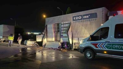 Anadolu Otoyolu Sakarya geçişinde dinlenme tesisinde park halinde bulunan duvar