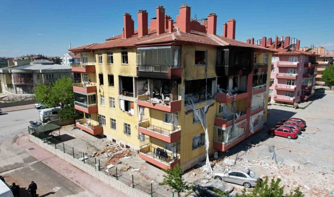 Konya’da apartmanda yaşanan doğalgaz patlaması ve sonrasında çıkan yangında ortaya