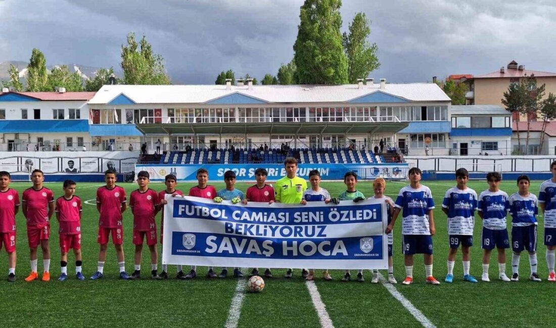 Erzurumşehir SK U-13 takımı açtığı pankartlarla herkesi duygulandırdı. Haftalardır yoğun